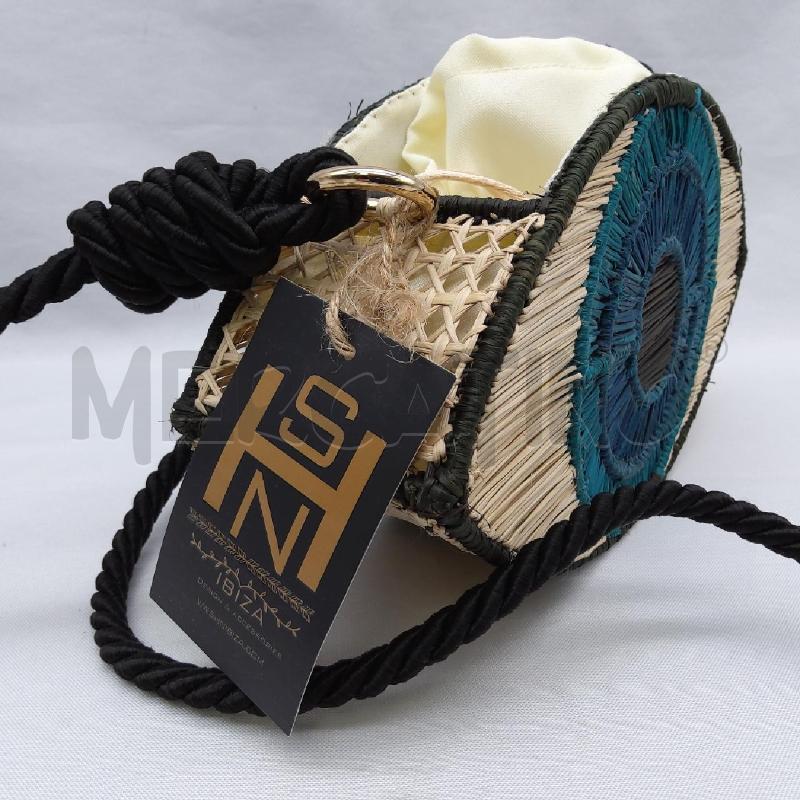 BORSETTA DONNA SHN HANDMADE RAFIA OCCHIO  | Mercatino dell'Usato San maurizio canavese 3
