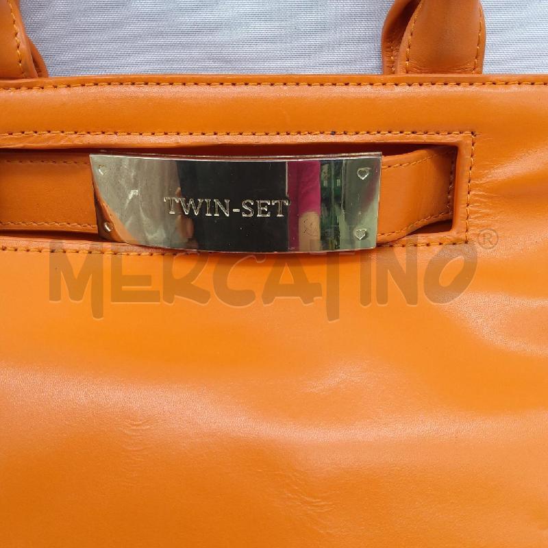 BORSETTA DONNA TWINSET VERA PELLE ARANCIONE NO TRACOLLA  | Mercatino dell'Usato San maurizio canavese 2