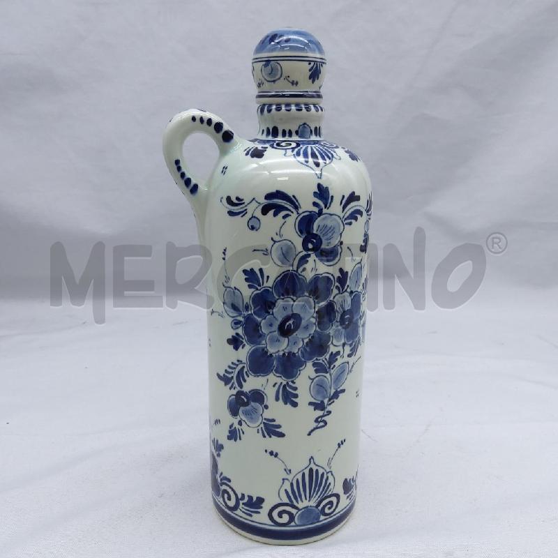 BOTTIGLIA CERAMICA OLIO DELFTS BLAUWN MADE IN HOLLAND REGINA | Mercatino dell'Usato San maurizio canavese 1