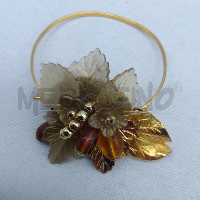 BRACCIALE ENNY FIORE DORATO  | Mercatino dell'Usato San maurizio canavese 1