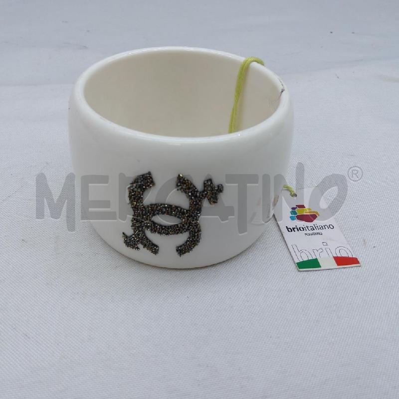BRACCIALE RIGIDO BCO SIMBOLI CRISTALLI  | Mercatino dell'Usato San maurizio canavese 1