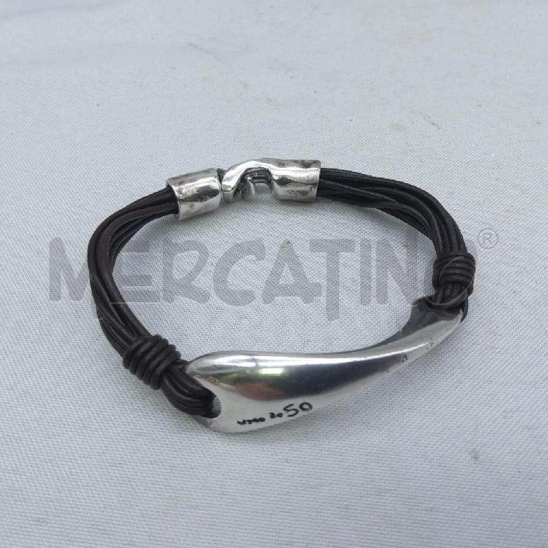 BRACCIALE U UNO DE 50 GIRI IN CUOIO  | Mercatino dell'Usato San maurizio canavese 1
