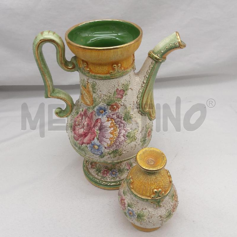 BROCCA DERUTA VERDINO ORO DECORO FIORI | Mercatino dell'Usato San maurizio canavese 3