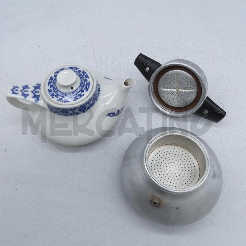 CAFFETTIERA BRICCO CERAMICA BIANCO BLU | Mercatino dell'Usato San maurizio canavese 5