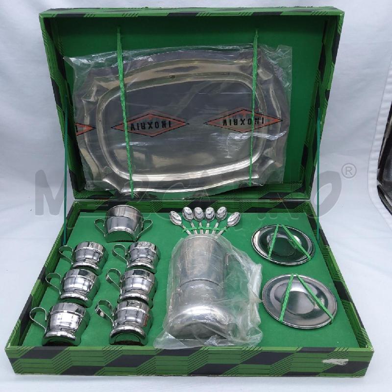 CAFFE' SET INOX JUANITA JOLLY VASSOIO TAZZE CAFFETTIERA | Mercatino dell'Usato San maurizio canavese 1