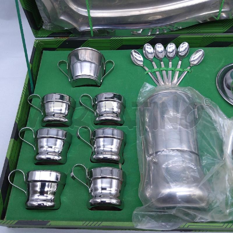 CAFFE' SET INOX JUANITA JOLLY VASSOIO TAZZE CAFFETTIERA | Mercatino dell'Usato San maurizio canavese 2
