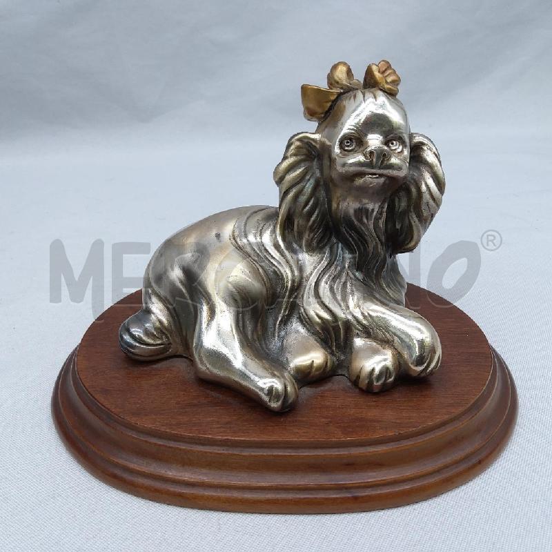 CAGNOLINO CON FIOCCO LAMINATO BASE LEGNO OVALE | Mercatino dell'Usato San maurizio canavese 1
