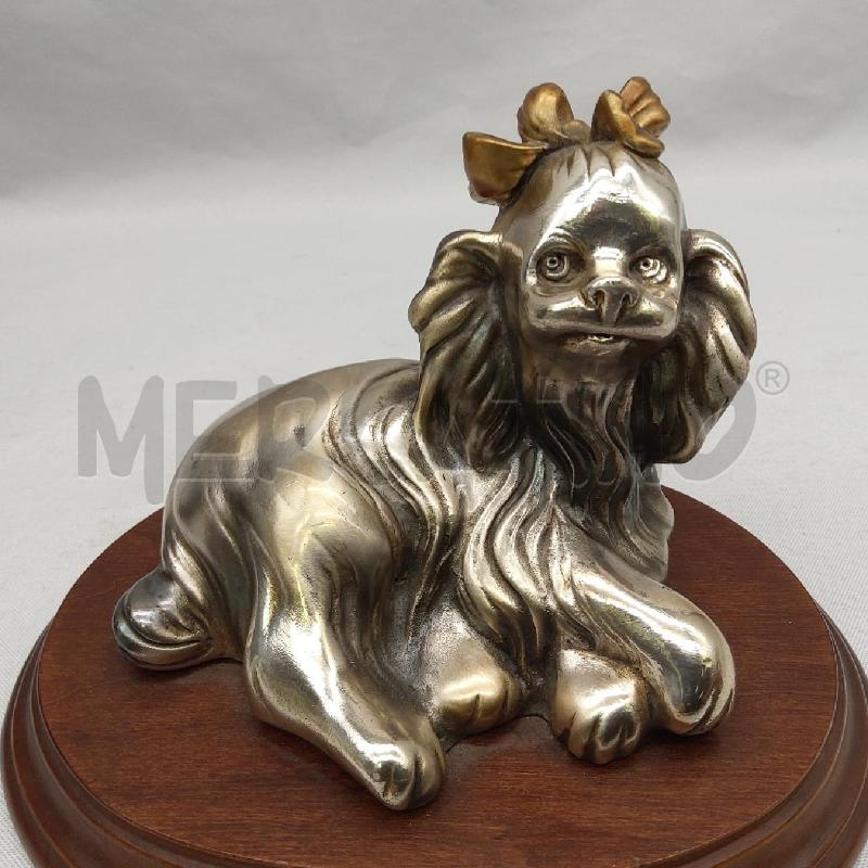 CAGNOLINO CON FIOCCO LAMINATO BASE LEGNO OVALE | Mercatino dell'Usato San maurizio canavese 4