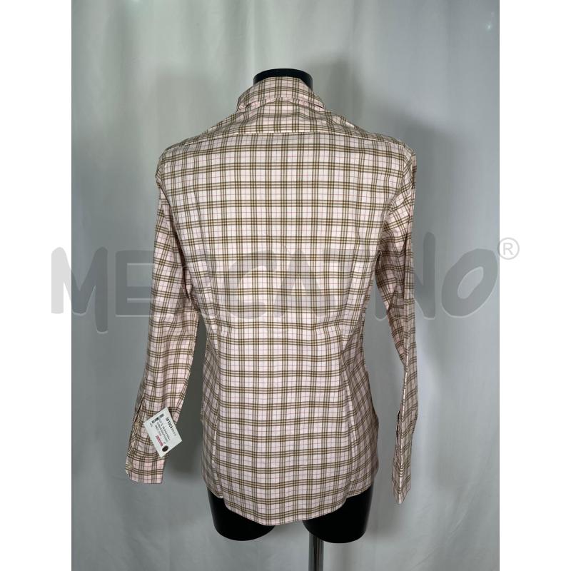 CAMICIA DONNA BURBERRY ROSA RIGHE BEIGE  | Mercatino dell'Usato San maurizio canavese 3