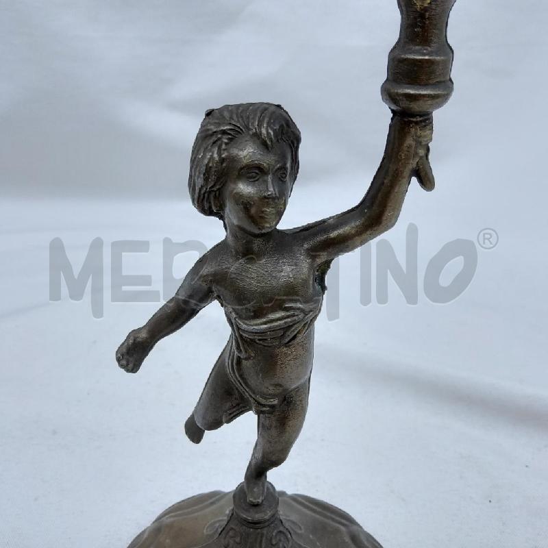 CANDELABRO 3 FUOCHI PUTTO FIACCOLA | Mercatino dell'Usato San maurizio canavese 2