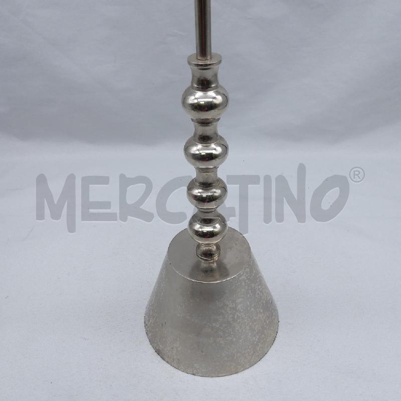 CANDELABRO ACCIAIO BASE CONICA H CM 51 | Mercatino dell'Usato San maurizio canavese 2