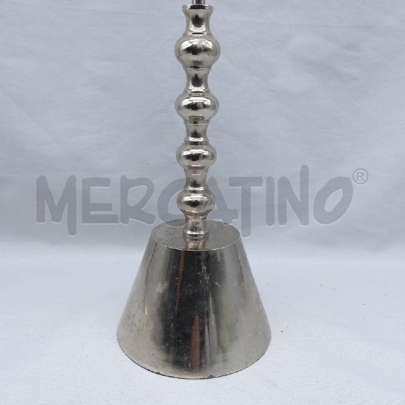 CANDELABRO ACCIAIO BASE CONICA H CM 70 | Mercatino dell'Usato San maurizio canavese 2