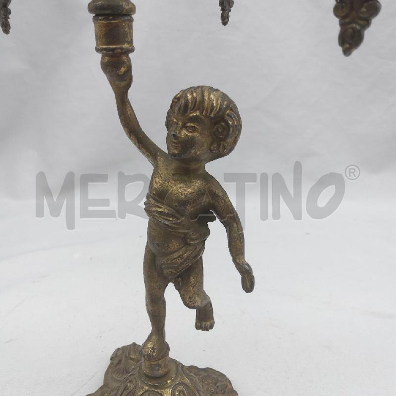 CANDELIERE 5 FIAMME PUTTO | Mercatino dell'Usato San maurizio canavese 3