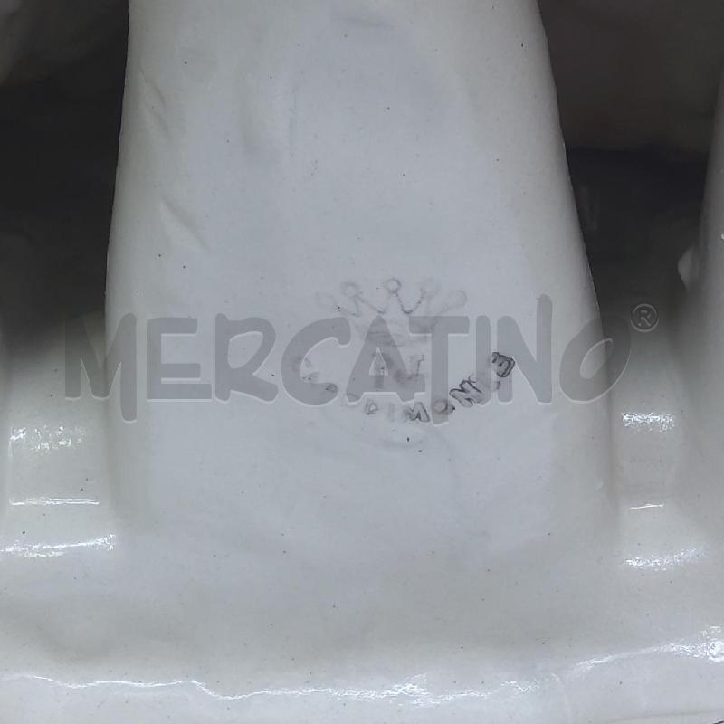 CAPODIMONTE CERAMICA BEVITORE SU PANCHINA | Mercatino dell'Usato San maurizio canavese 3