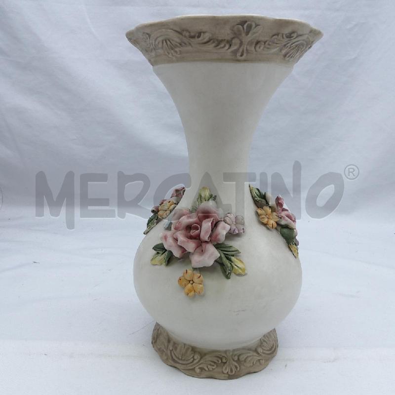 CAPODIMONTE VASO PANCIUTO SMERLATO ROSELLINE | Mercatino dell'Usato San maurizio canavese 1
