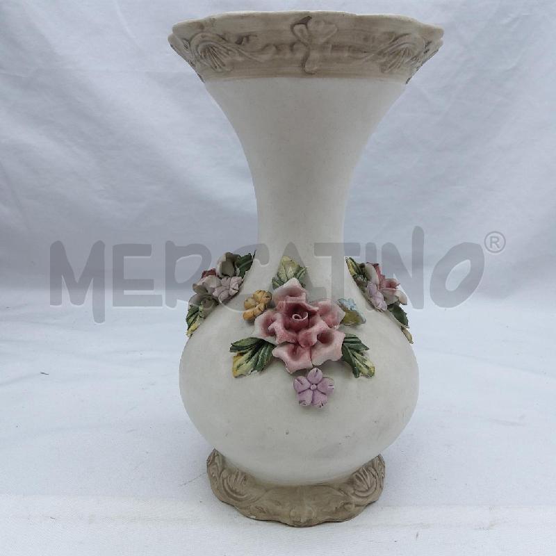 CAPODIMONTE VASO PANCIUTO SMERLATO ROSELLINE | Mercatino dell'Usato San maurizio canavese 3