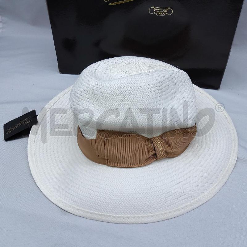 CAPPELLO BORSALINO MODELLO GIULIETTA PANAMA BIANCO CALCEDONIA  | Mercatino dell'Usato San maurizio canavese 2