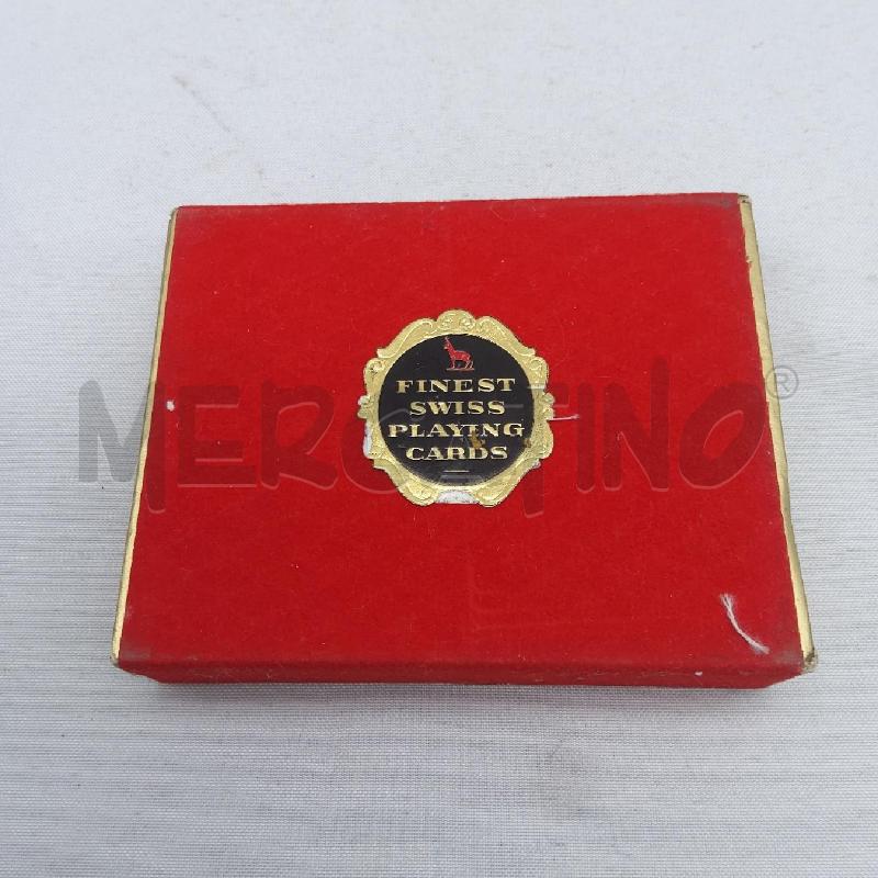 CARTE DA GIOCO FINEST SWISS ROSSO VELLUTO | Mercatino dell'Usato San maurizio canavese 1