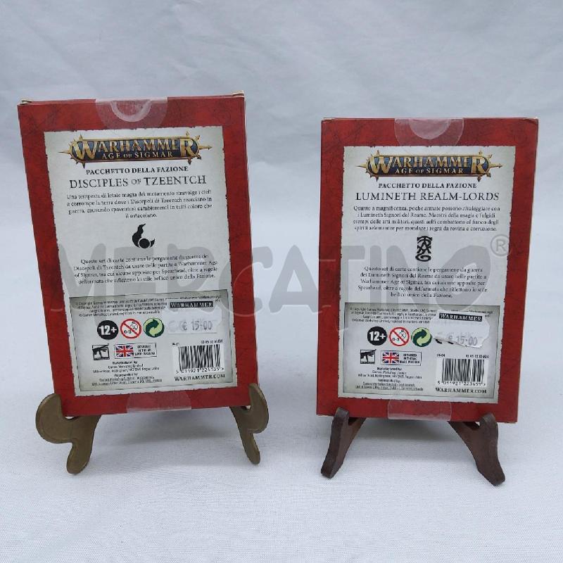 CARTE SCHEDE WARHAMMER AGE OF SIGMAR 2 MAZZI | Mercatino dell'Usato San maurizio canavese 4