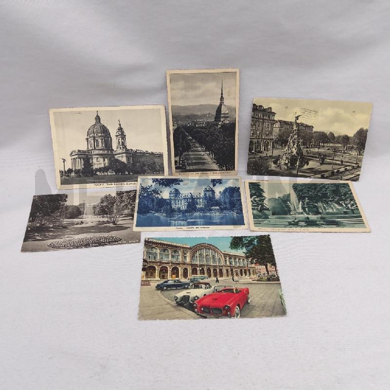 CARTOLINE PZ. 7 TORINO VIAGGIATE ANNI 40/50 | Mercatino dell'Usato San maurizio canavese 1