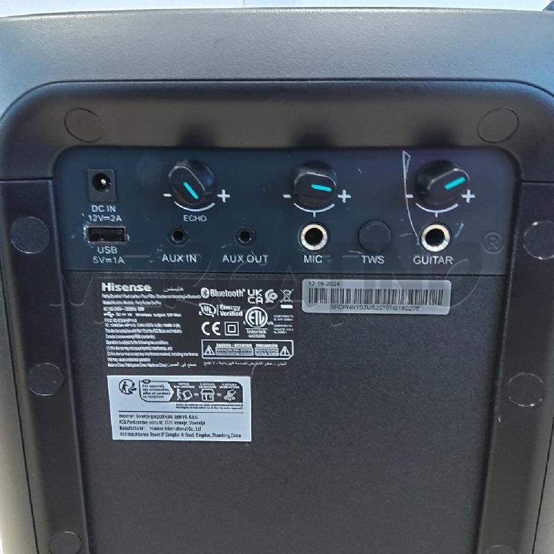 CASSA HISENSE 300 WATT CORRENTE/BATTERIA | Mercatino dell'Usato San maurizio canavese 5
