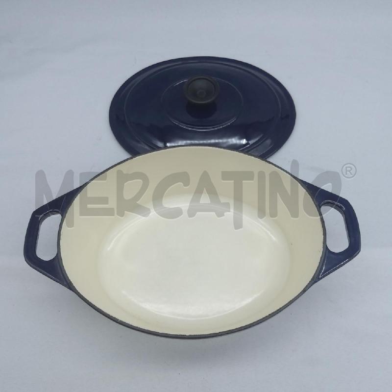 CASSERUOLA CHASSEUR GHISA SMALTATA BLU VIOLA | Mercatino dell'Usato San maurizio canavese 3