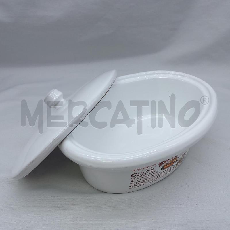 CASSERUOLA COCCIO OVALE BIANCA  | Mercatino dell'Usato San maurizio canavese 3
