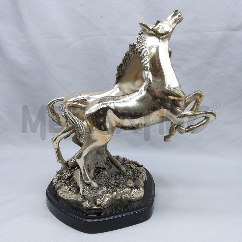 CAVALLI RAMPANTI LAMINATI OTTAVIANI BASE NERA | Mercatino dell'Usato San maurizio canavese 2