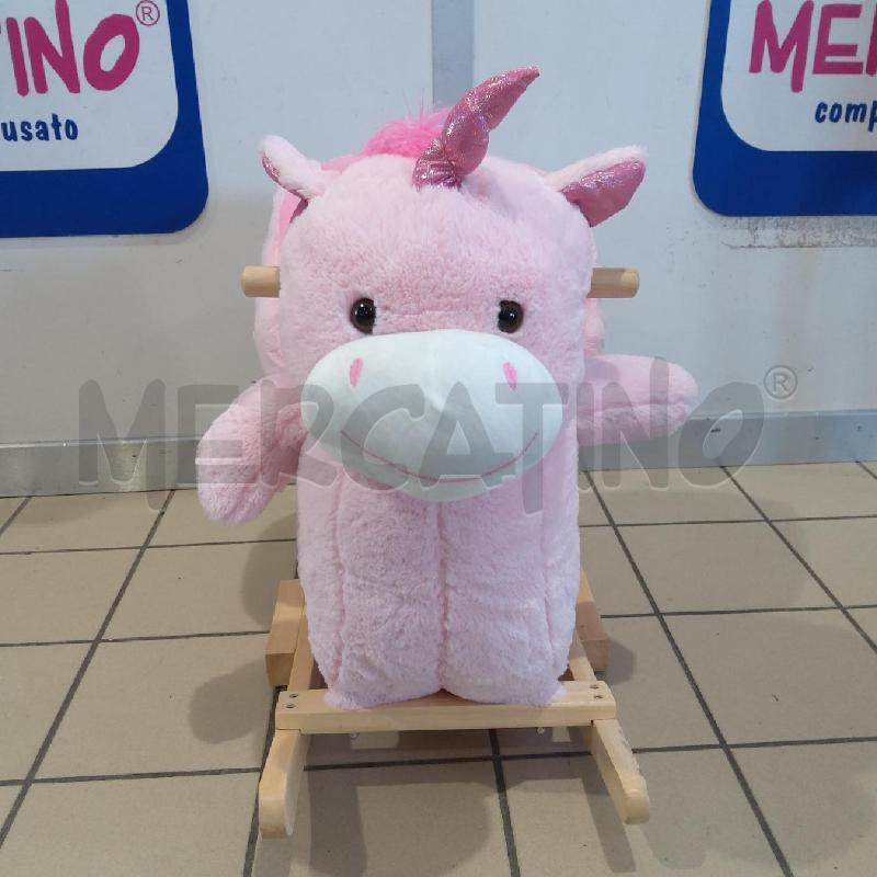 CAVALLO DONDOLO UNICORNO PELUCHE ROSA | Mercatino dell'Usato San maurizio canavese 2