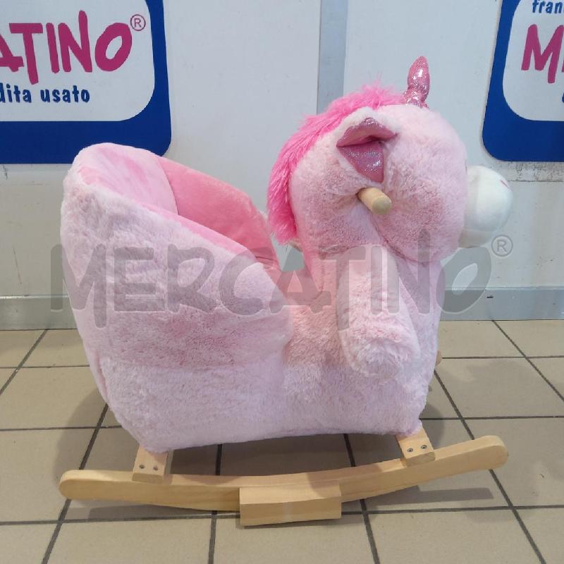 CAVALLO DONDOLO UNICORNO PELUCHE ROSA | Mercatino dell'Usato San maurizio canavese 3