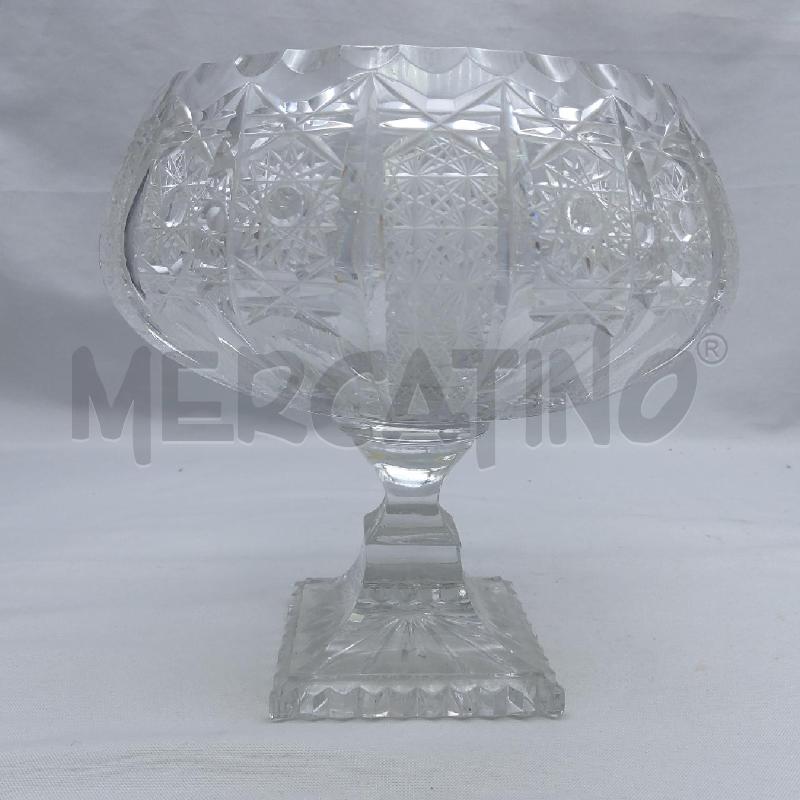 CENTROTAVOLA COPPA CRISTALLO BASE QUADRATA | Mercatino dell'Usato San maurizio canavese 3