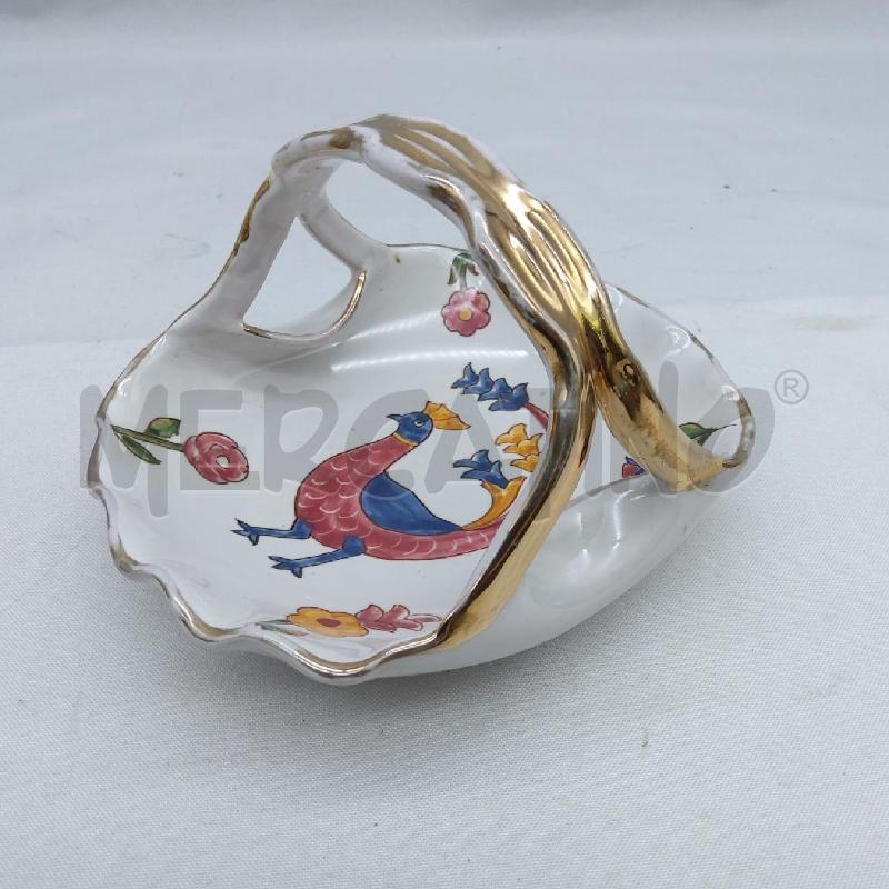 CESTINETTO CERAMICA GRAZIE DERUTA GALLETTO | Mercatino dell'Usato San maurizio canavese 1