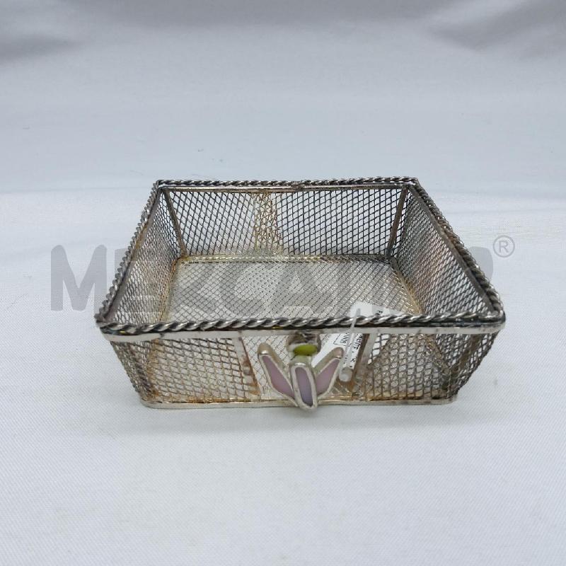 CESTINETTO QUAD SILVE PLATED RETE OPALE | Mercatino dell'Usato San maurizio canavese 1