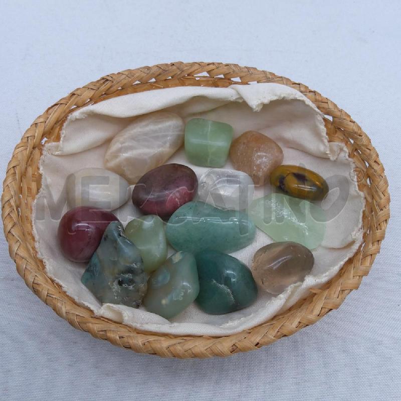 CESTINO PIETRE DURE MISTE 15PZ  | Mercatino dell'Usato San maurizio canavese 1