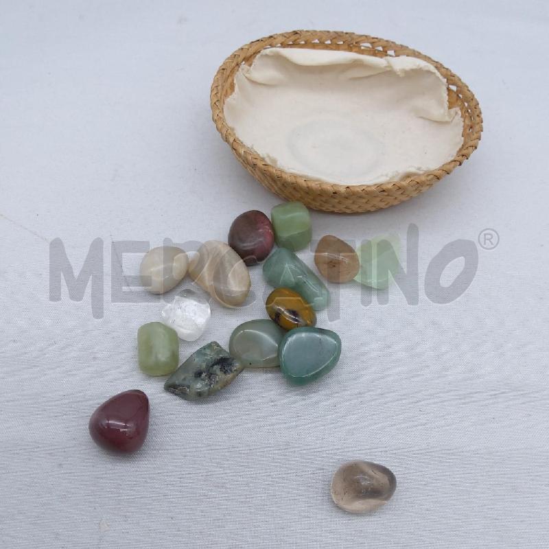 CESTINO PIETRE DURE MISTE 15PZ  | Mercatino dell'Usato San maurizio canavese 2