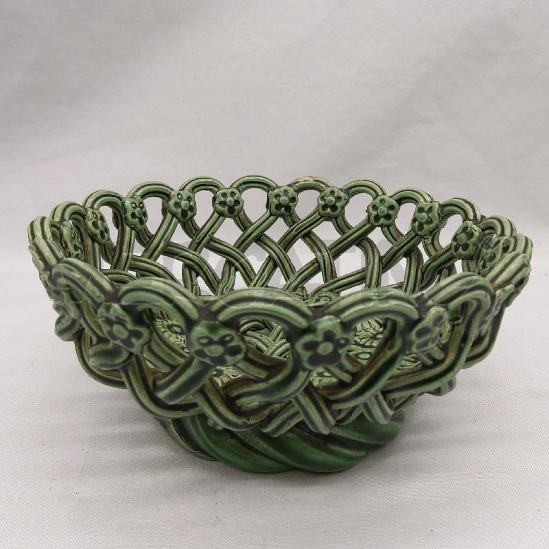 CESTO CERAMICA MAISON PICHON UZES VERDE | Mercatino dell'Usato San maurizio canavese 1