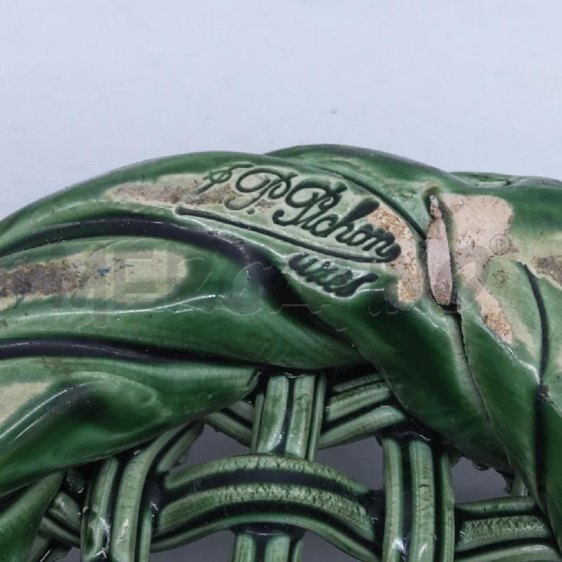 CESTO CERAMICA MAISON PICHON UZES VERDE | Mercatino dell'Usato San maurizio canavese 5