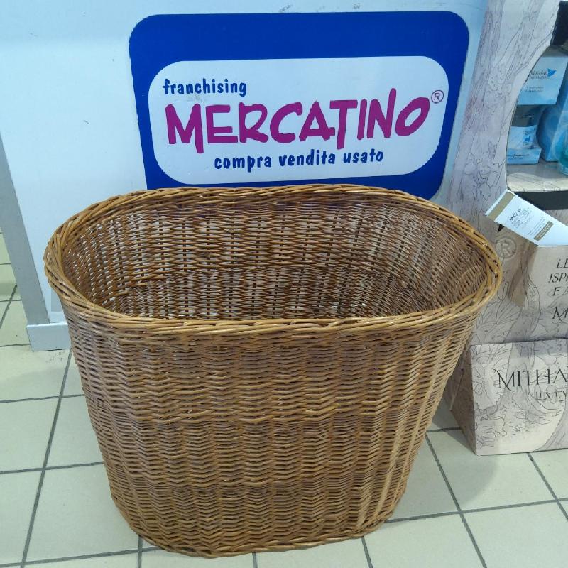 CESTO VIMINI OVALE H 54 | Mercatino dell'Usato San maurizio canavese 1