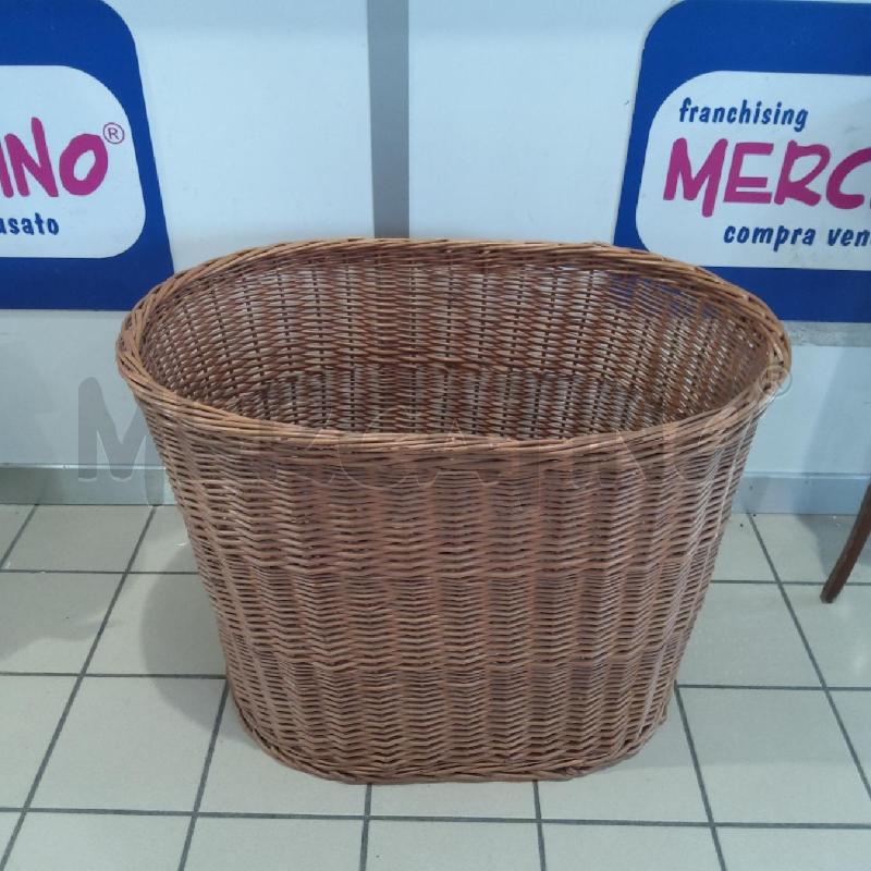 CESTO VIMINI OVALE H 54 | Mercatino dell'Usato San maurizio canavese 3