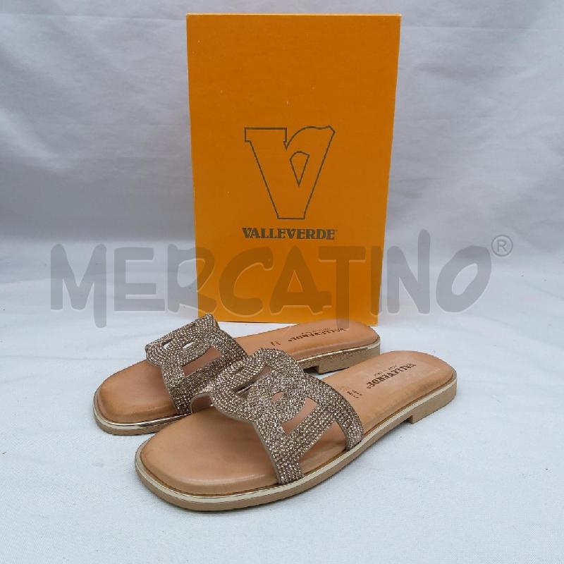 CIABATTE DONNA VALLEVERDE SC1 BRONZO STRASS  | Mercatino dell'Usato San maurizio canavese 1
