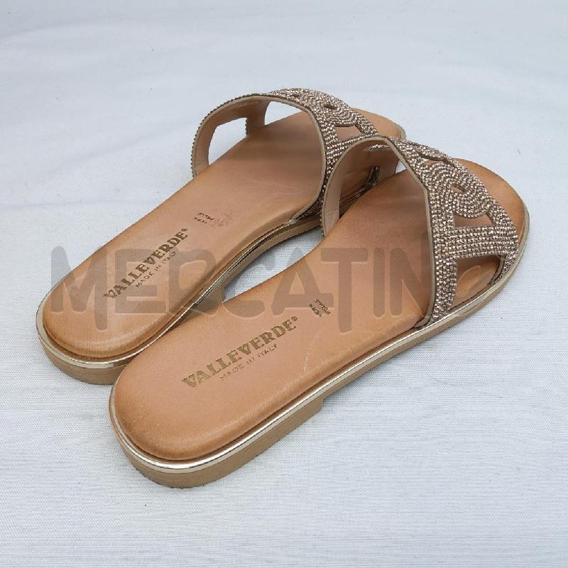 CIABATTE DONNA VALLEVERDE SC1 BRONZO STRASS  | Mercatino dell'Usato San maurizio canavese 3