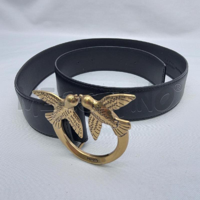 CINTURA DONNA PINKO VERA PELLE NERO LOVE BIRD  | Mercatino dell'Usato San maurizio canavese 2