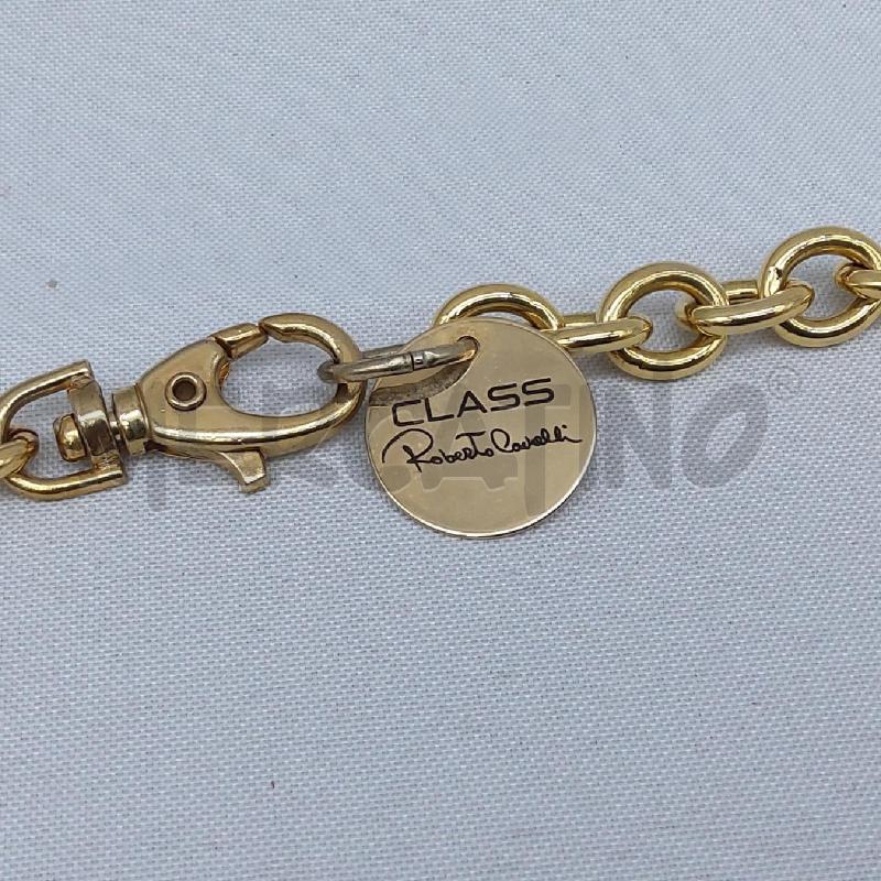 CINTURA DONNA ROBERTO CAVALLI CATENA DORATA FOGLIE MUGHETTO | Mercatino dell'Usato San maurizio canavese 4
