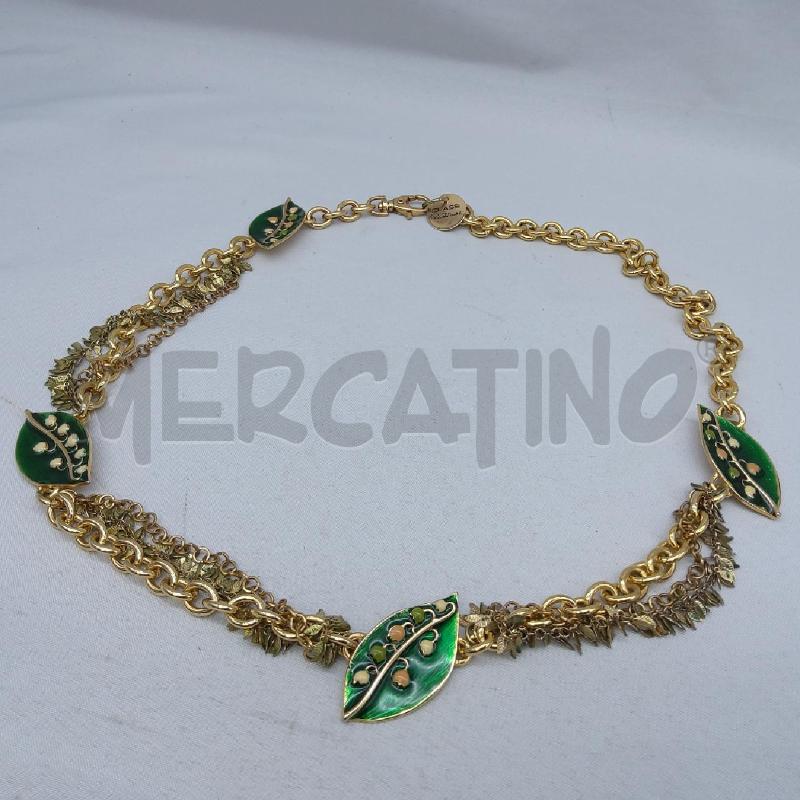 CINTURA DONNA ROBERTO CAVALLI CATENA DORATA FOGLIE MUGHETTO | Mercatino dell'Usato San maurizio canavese 5