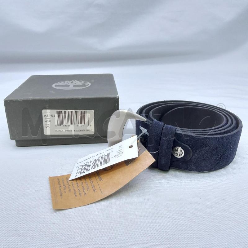 CINTURA DONNA TIMBERLAND VERA PELLE SCAMOSCIATA BLU  | Mercatino dell'Usato San maurizio canavese 1