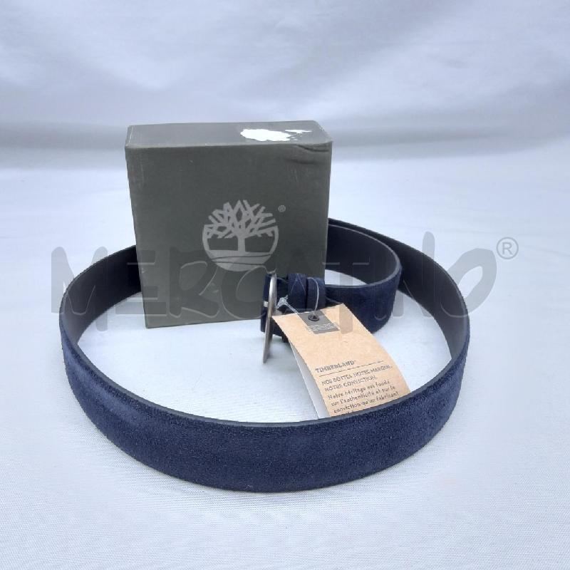 CINTURA DONNA TIMBERLAND VERA PELLE SCAMOSCIATA BLU  | Mercatino dell'Usato San maurizio canavese 3