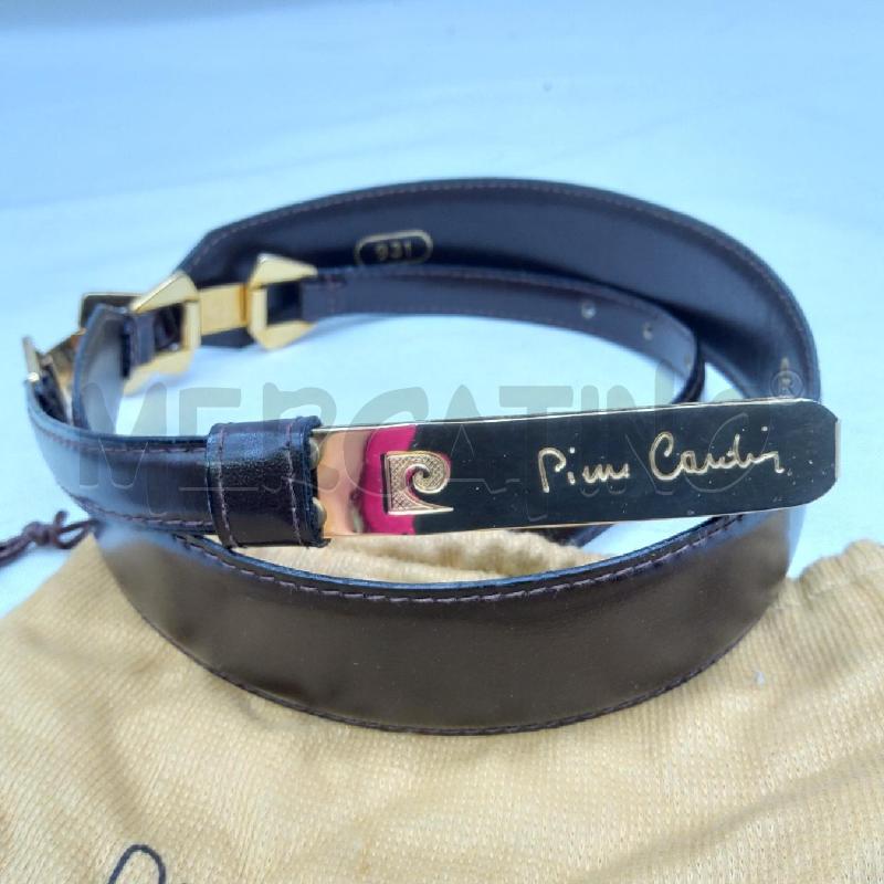 CINTURA D PIERRE CARDIN NERO DORATO | Mercatino dell'Usato San maurizio canavese 2