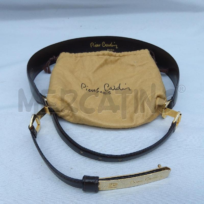 CINTURA D PIERRE CARDIN NERO DORATO | Mercatino dell'Usato San maurizio canavese 3