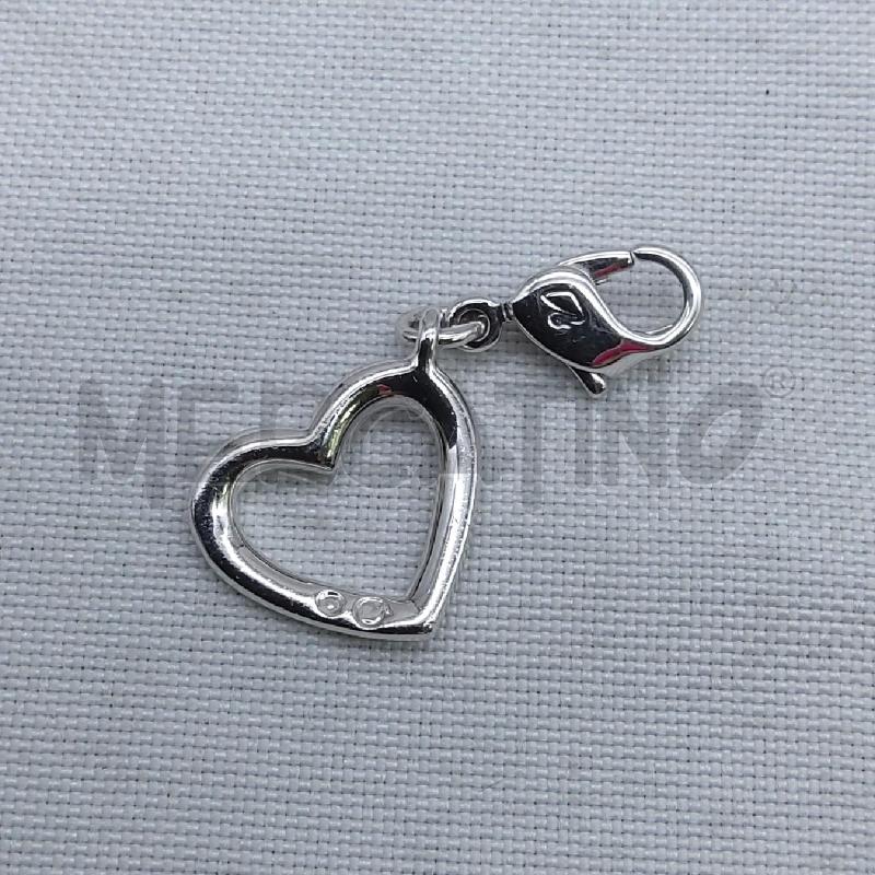 CIONDOLO SWAROVSKI CUORE ARGENTATO PUNTO LUCE  | Mercatino dell'Usato San maurizio canavese 2
