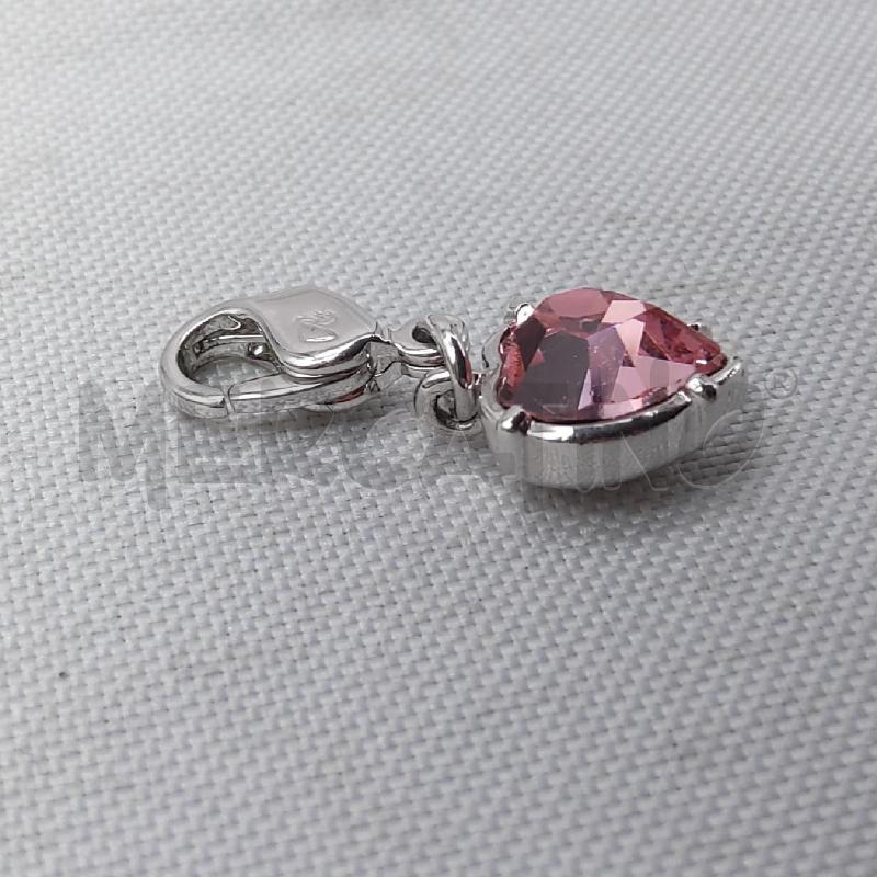 CIONDOLO SWAROVSKI CUORE ROSA  | Mercatino dell'Usato San maurizio canavese 3